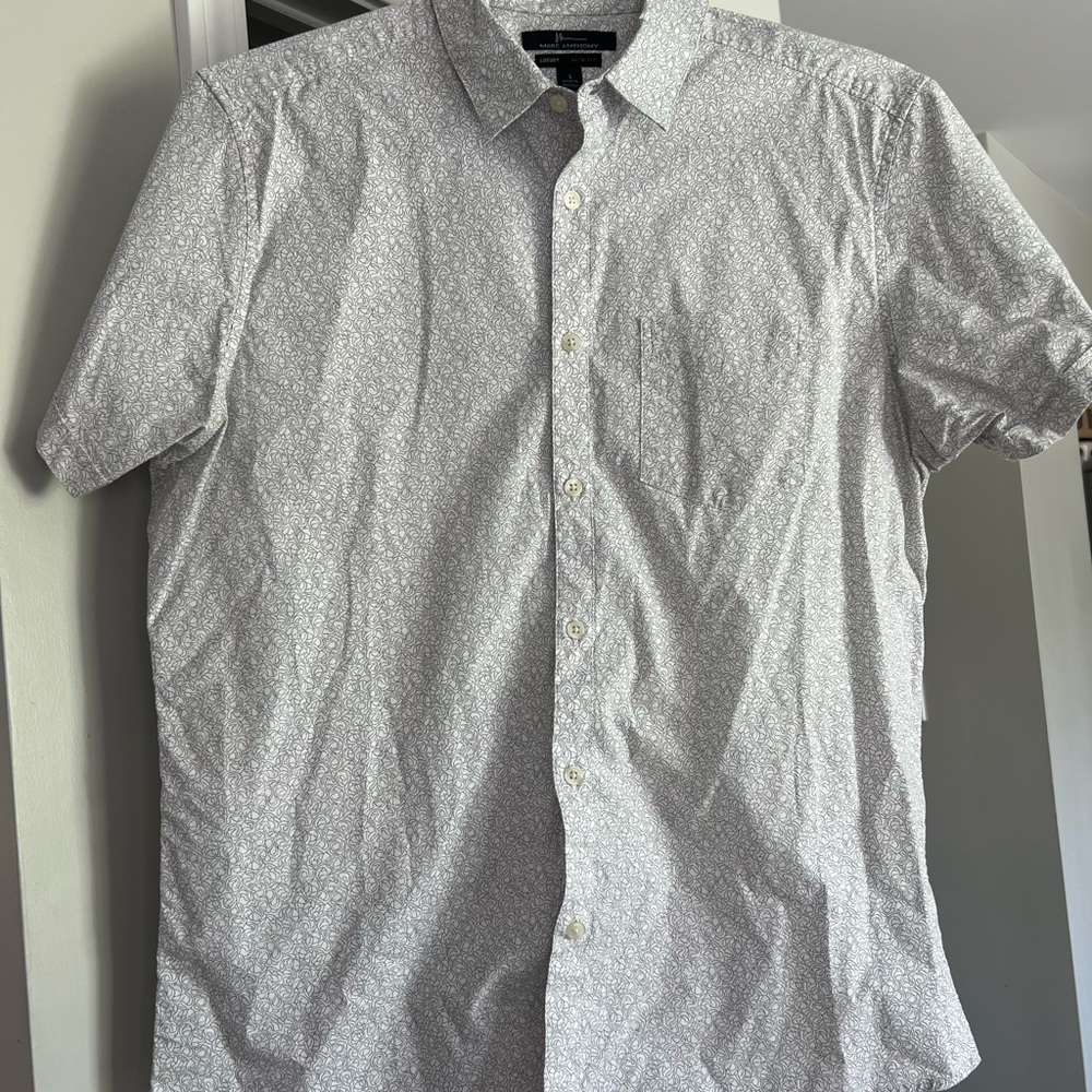 Marc Anthony Gray Casual Button Down Shirt